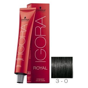 Schwarzkopf Professional Igora Royal Permanent Color Creme Shade 3-0 Dark Brown